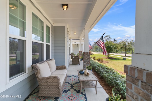 view of patio with covered porch
