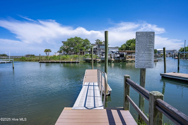714 Hughes Rd, Hampstead, NC 28443 - dock with a water view