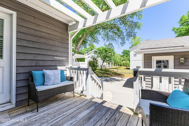 116 SE 20th St, Oak Island, NC 28465 - deck with a pergola