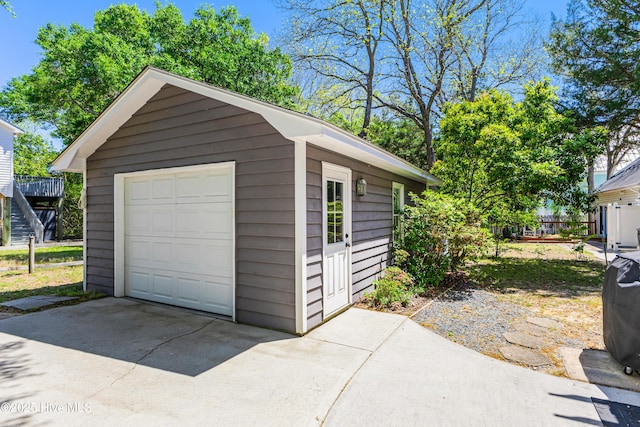116 SE 20th St, Oak Island, NC 28465 - detached garage with concrete driveway