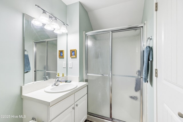 3733 Winstead Cir, Southport, NC 28461 - full bathroom featuring vanity and a stall shower