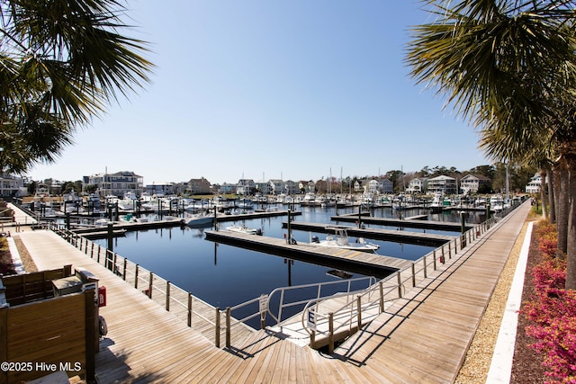 3733 Winstead Cir, Southport, NC 28461 - view of dock with a water view