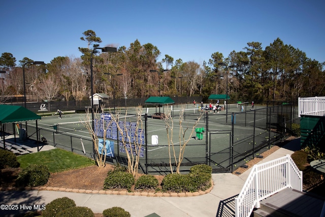 3733 Winstead Cir, Southport, NC 28461 - view of sport court with fence and a gate