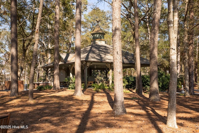 3733 Winstead Cir, Southport, NC 28461 - exterior space with a gazebo