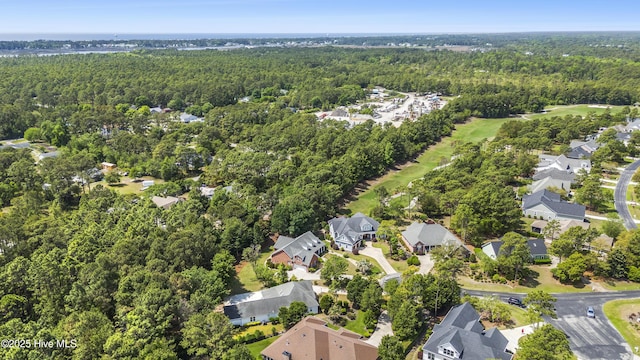 3733 Winstead Cir, Southport, NC 28461 - drone / aerial view with a forest view and a residential view