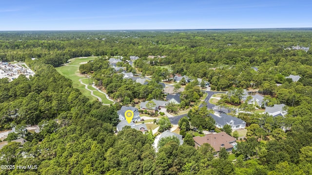 3733 Winstead Cir, Southport, NC 28461 - bird's eye view featuring a residential view and a view of trees