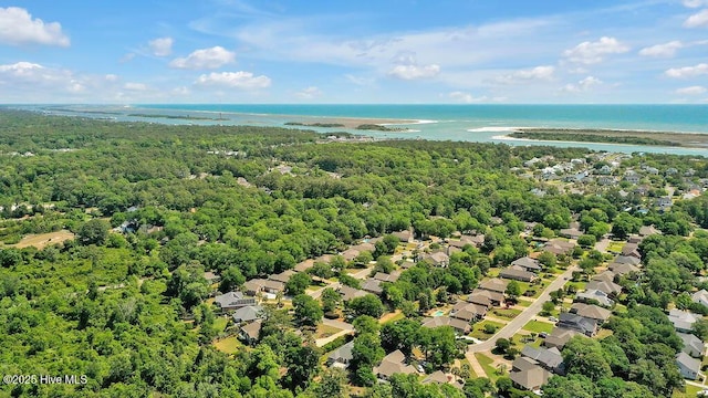 600 Sea Castle Ct, Wilmington, NC 28412 - birds eye view of property with a water view, a residential view, and a wooded view