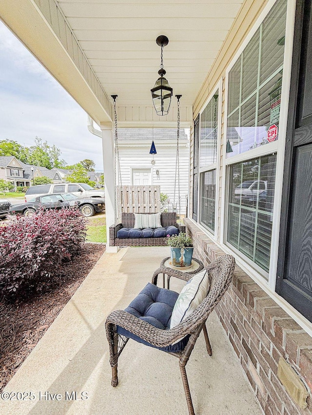 view of patio with covered porch
