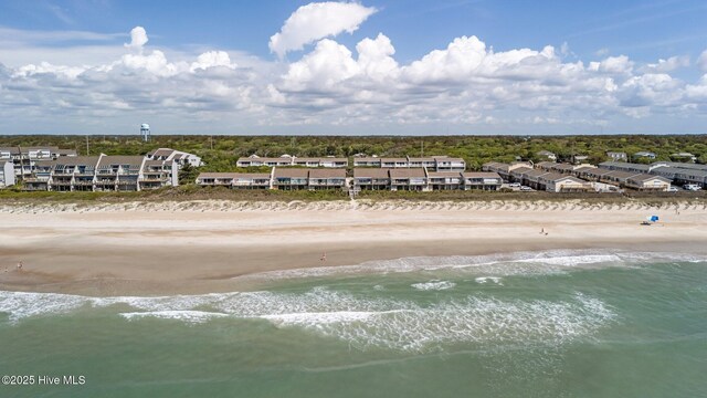 289 Salter Path Rd Unit 32, Pine Knoll Shores, NC 28512 - bird's eye view with a view of the beach and a water view