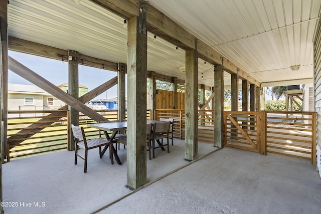 615 N New River Dr Unit E, Surf City, NC 28445 - view of patio / terrace with outdoor dining area