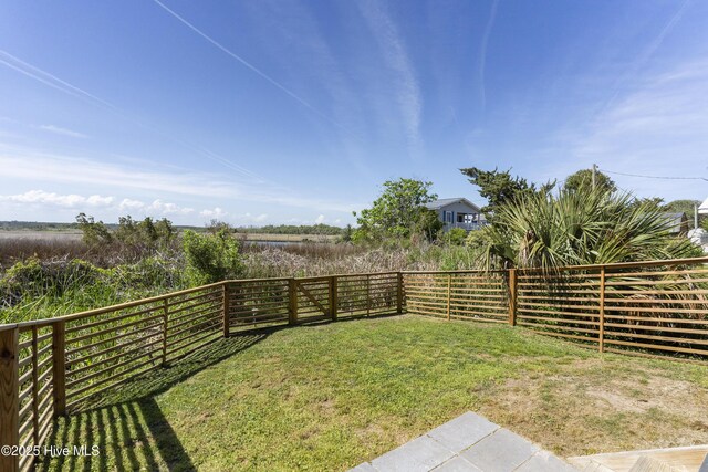 615 N New River Dr Unit E, Surf City, NC 28445 - view of yard with a fenced backyard