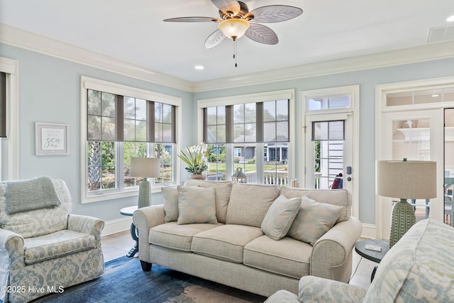 view of sunroom / solarium