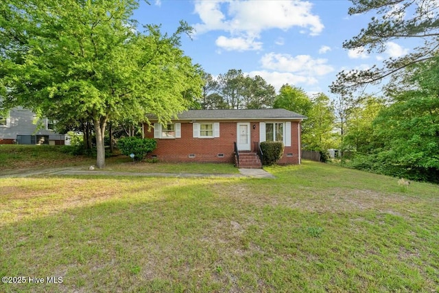 1109 Laurel Ave, Rockingham, NC 28379 - single story home featuring crawl space, brick siding, and a front yard
