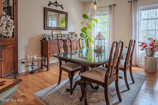 920 Diamondhead Dr S, Pinehurst, NC 28374 - dining room featuring baseboards, plenty of natural light, and light wood finished floors