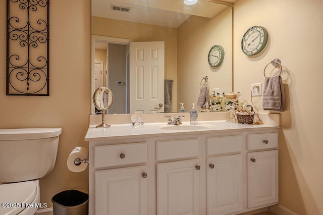 920 Diamondhead Dr S, Pinehurst, NC 28374 - bathroom with vanity, toilet, and visible vents