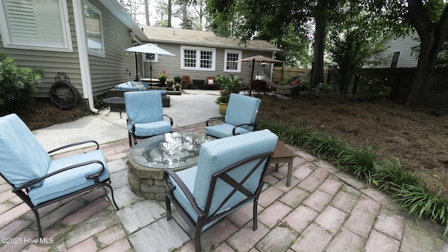 1914 Howard Ave, Tarboro, NC 27886 - view of patio / terrace with a fenced backyard