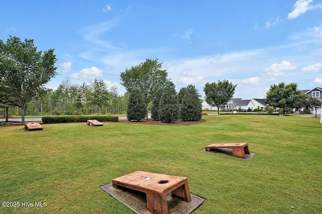 surrounding community with a lawn