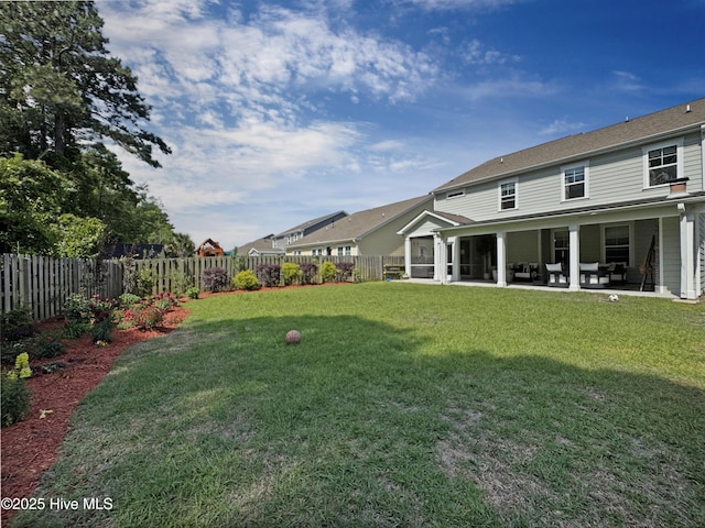 7845 Champlain Dr, Wilmington, NC 28412 - view of yard with a patio and a fenced backyard