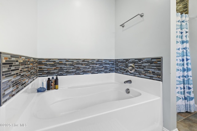bathroom with a bath