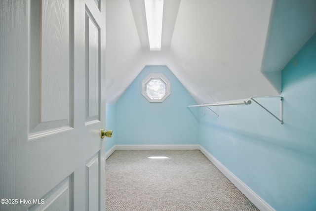 902 Hunnicutt Ave, Elizabeth City, NC 27909 - spacious closet with carpet and vaulted ceiling
