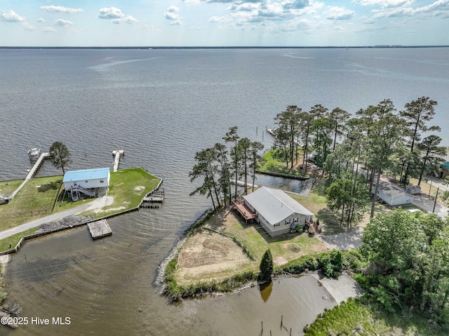 966 W Island View Rd, Bath, NC 27808 - aerial view with a water view