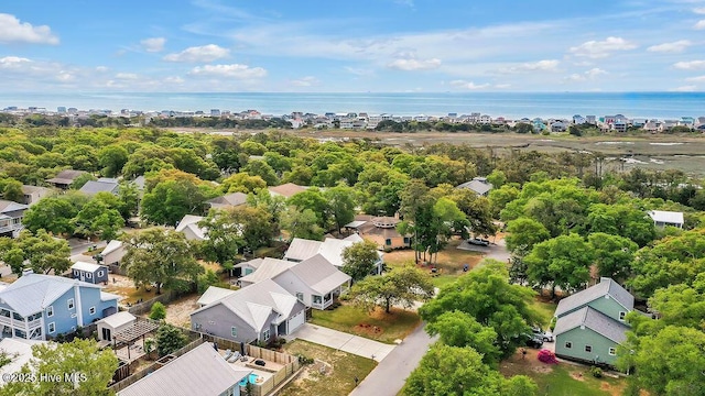 102 SW 8th St, Oak Island, NC 28465 - aerial view featuring a water view and a residential view