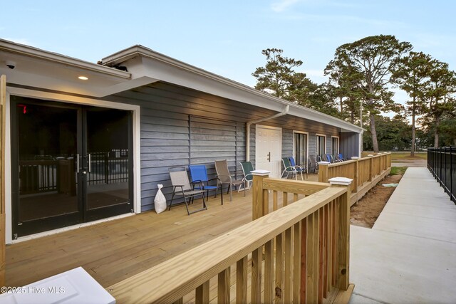222 Rouen Ct, Wilmington, NC 28412 - view of pool with fence and a deck