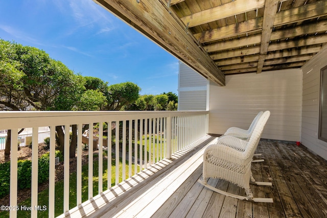 view of balcony