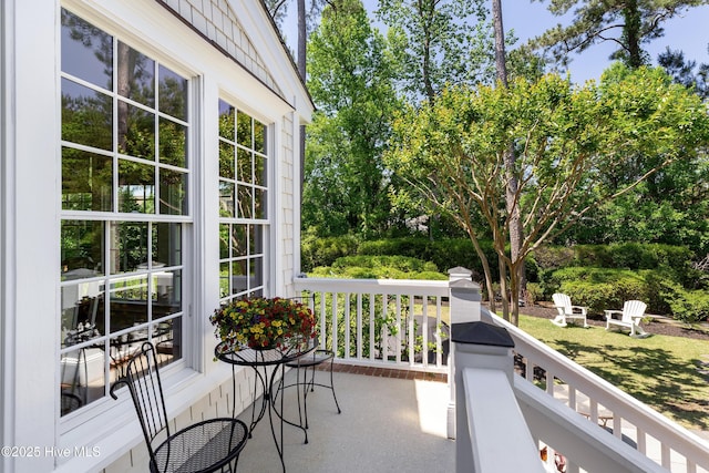 view of balcony