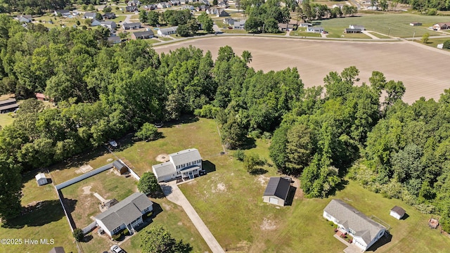bird's eye view with a residential view