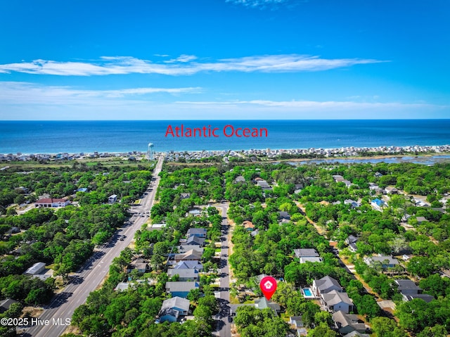 121 NW 1st St, Oak Island, NC 28465 - aerial view with a residential view and a water view