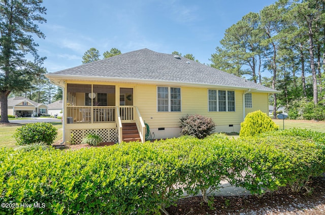 1071 Ridge Walk Way NW, Calabash, NC 28467 - back of house with roof with shingles and crawl space