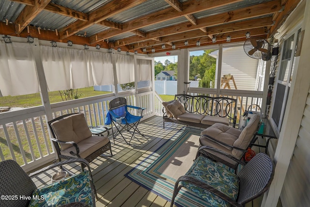 view of sunroom / solarium