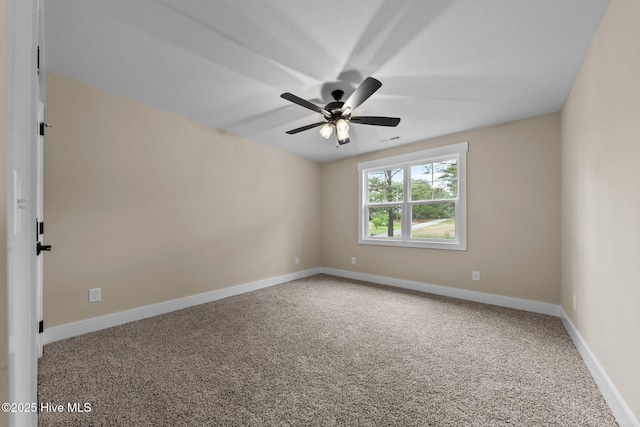 44 S Shamrock Dr, Foxfire Village, NC 27281 - unfurnished room with carpet flooring, ceiling fan, and baseboards