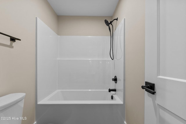 44 S Shamrock Dr, Foxfire Village, NC 27281 - bathroom featuring toilet and shower / bath combination