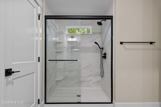 44 S Shamrock Dr, Foxfire Village, NC 27281 - full bath featuring a marble finish shower