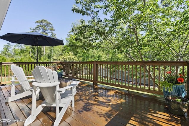 view of deck