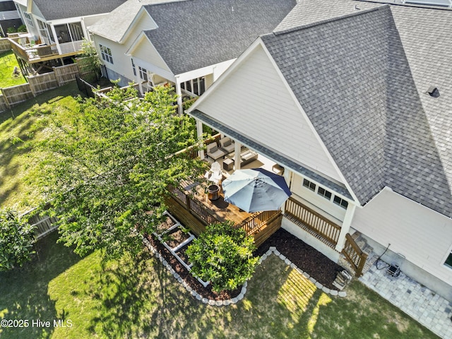 birds eye view of property