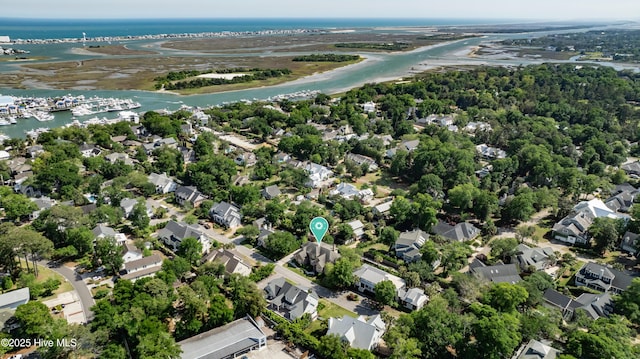 2220 Bel Arbor Pl, Wilmington, NC 28403 - aerial perspective of suburban area featuring a nearby body of water