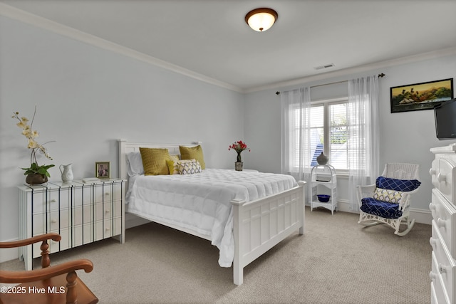 2220 Bel Arbor Pl, Wilmington, NC 28403 - bedroom with crown molding and light colored carpet