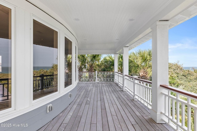 805 S Lumina Ave, Wrightsville Beach, NC 28480 - view of wooden terrace