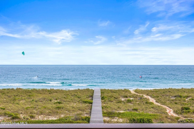 805 S Lumina Ave, Wrightsville Beach, NC 28480 - water view featuring a view of the beach