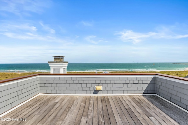 805 S Lumina Ave, Wrightsville Beach, NC 28480 - deck featuring a water view
