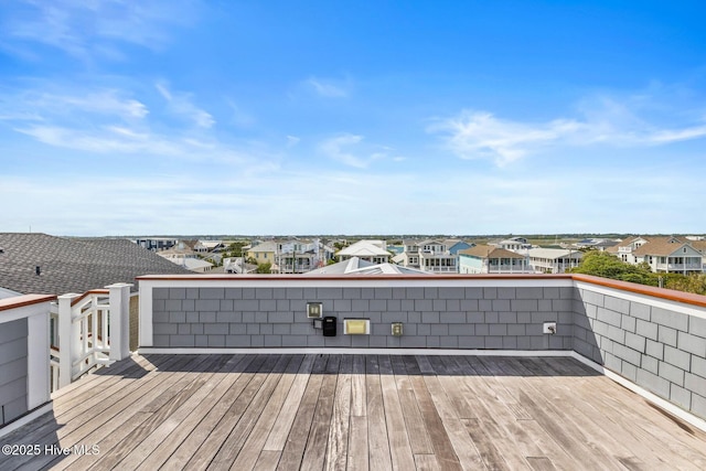 805 S Lumina Ave, Wrightsville Beach, NC 28480 - wooden terrace featuring a residential view