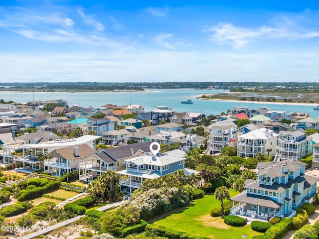 805 S Lumina Ave, Wrightsville Beach, NC 28480 - birds eye view of property with a water view