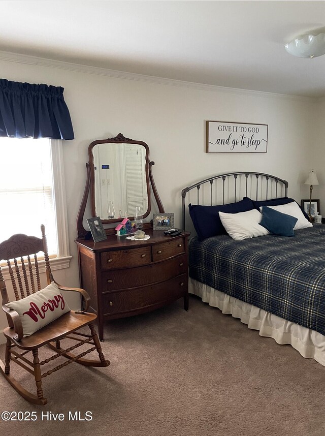 612 Blaney St, Clinton, NC 28328 - carpeted bedroom with crown molding