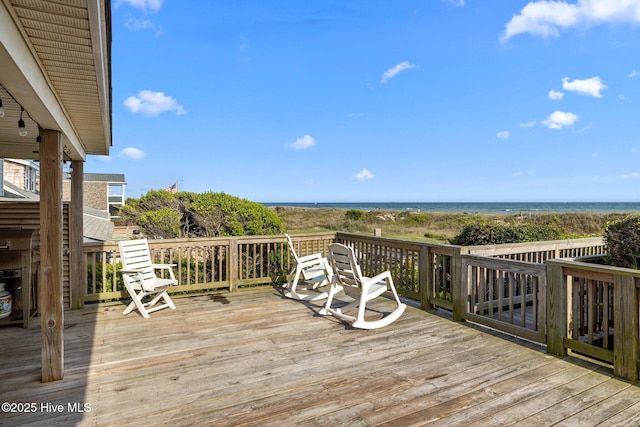 415 W Boardwalk Blvd, Atlantic Beach, NC 28512 - deck with a water view
