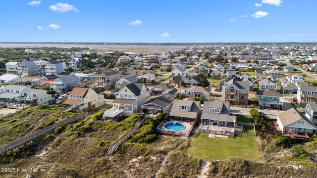 415 W Boardwalk Blvd, Atlantic Beach, NC 28512 - aerial view of residential area with a pool area