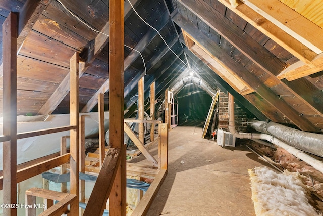 view of attic