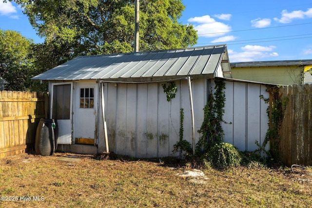 2205 Bay St, Morehead City, NC 28557 - view of shed featuring fence